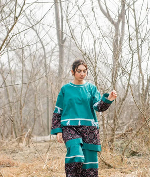 Amber - Teal Handmade Co-ord Set