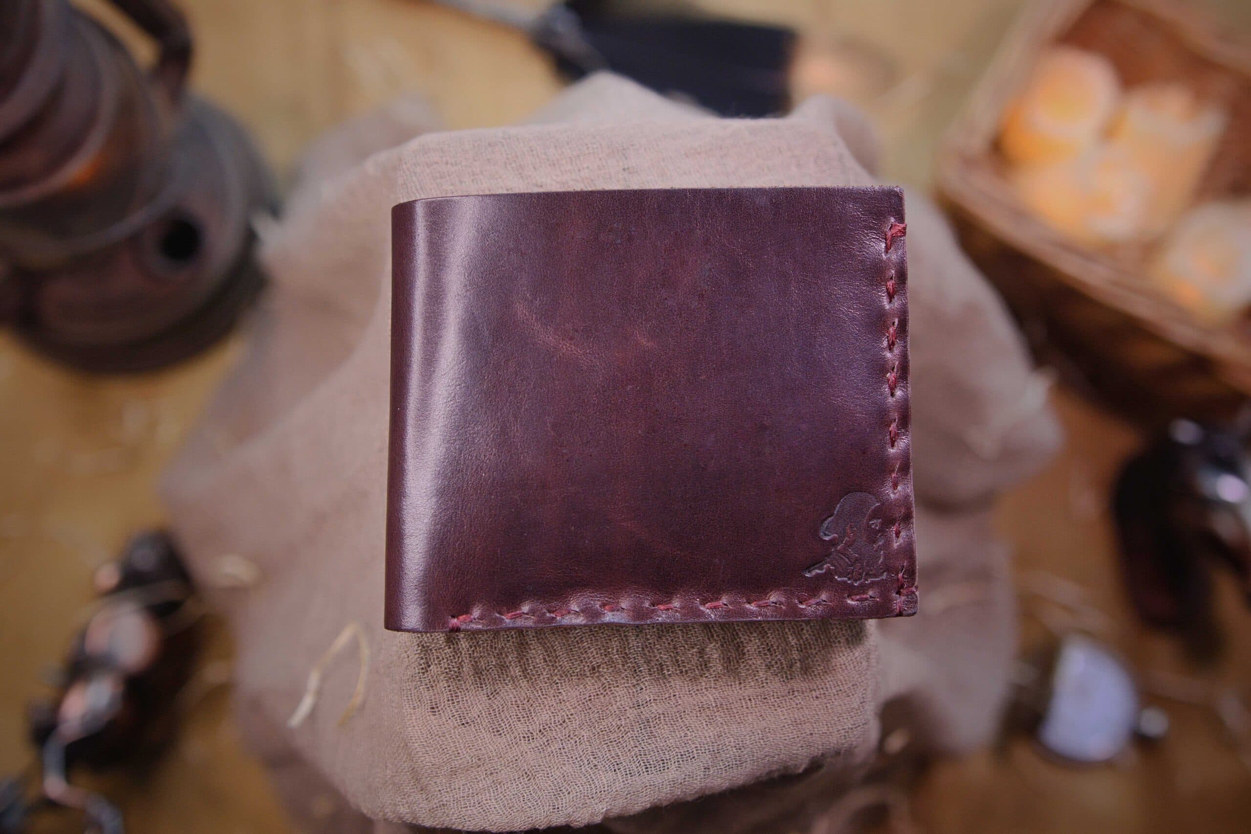 The Esthétique (Burgundy) - Leather Bi-Fold Wallet