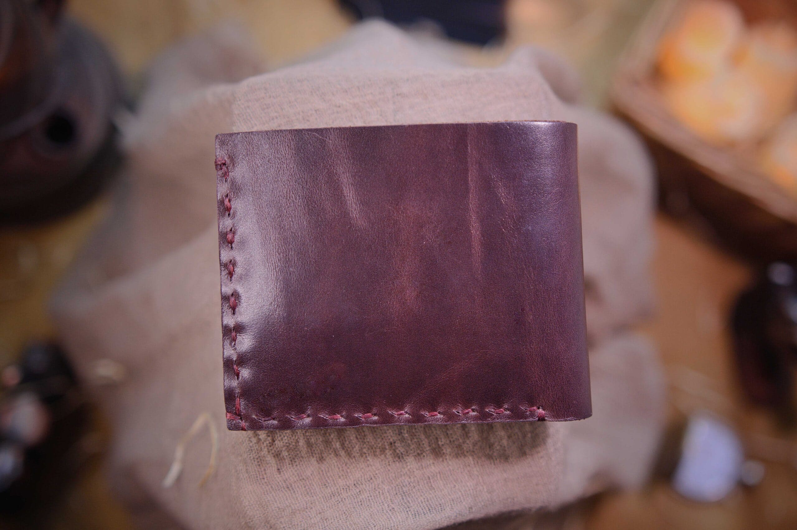 The Esthétique (Burgundy) - Leather Bi-Fold Wallet