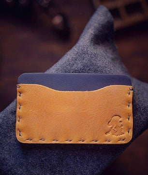 The Marc – Card Holder (Blue-Mustard)
