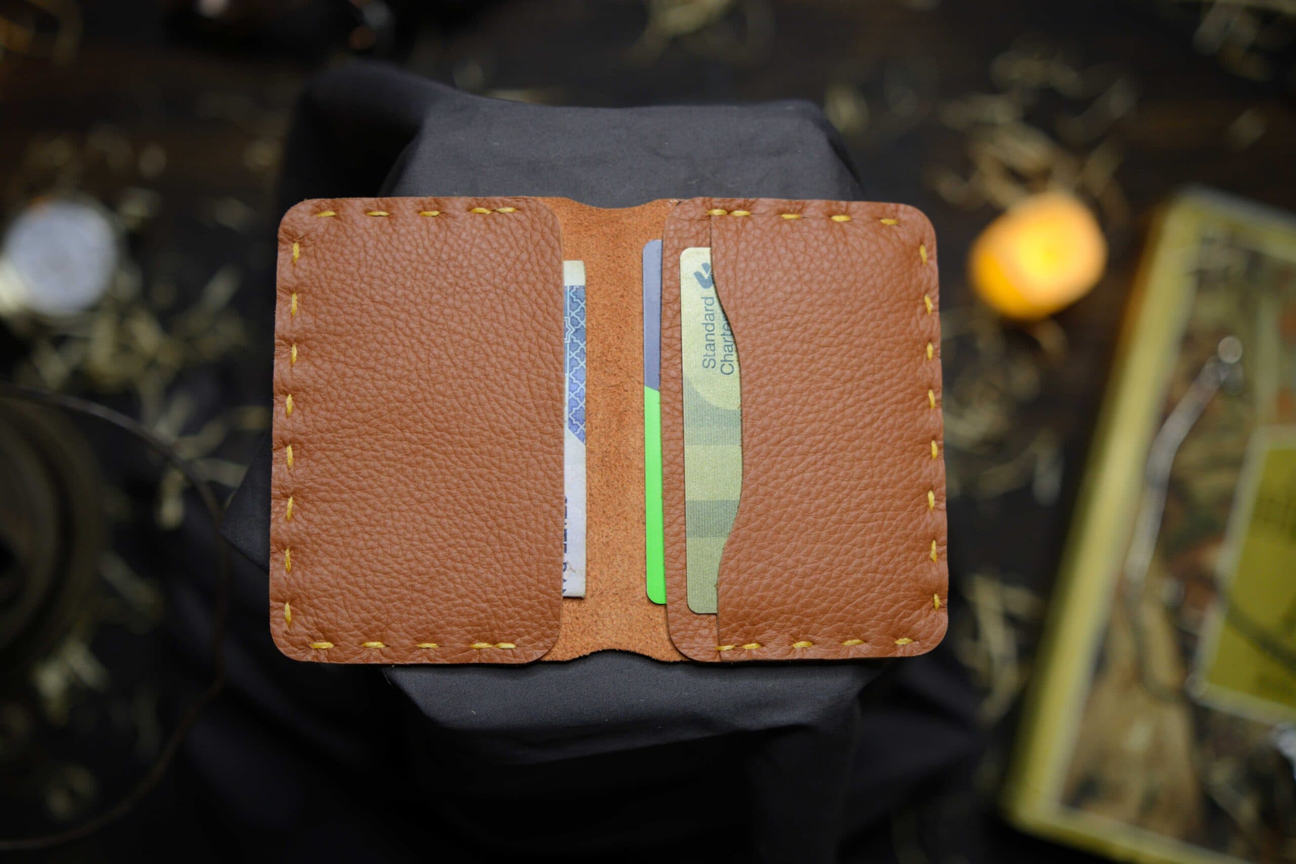 The Audace – Orange Tan Smart Wallet
