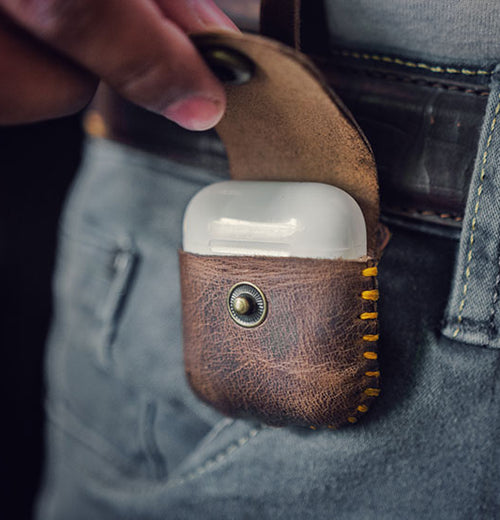Prestige Brown - Leather Case for AirPods 2
