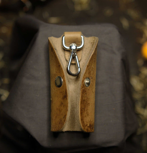 Jacked Key Chain - Veg Tan Leather
