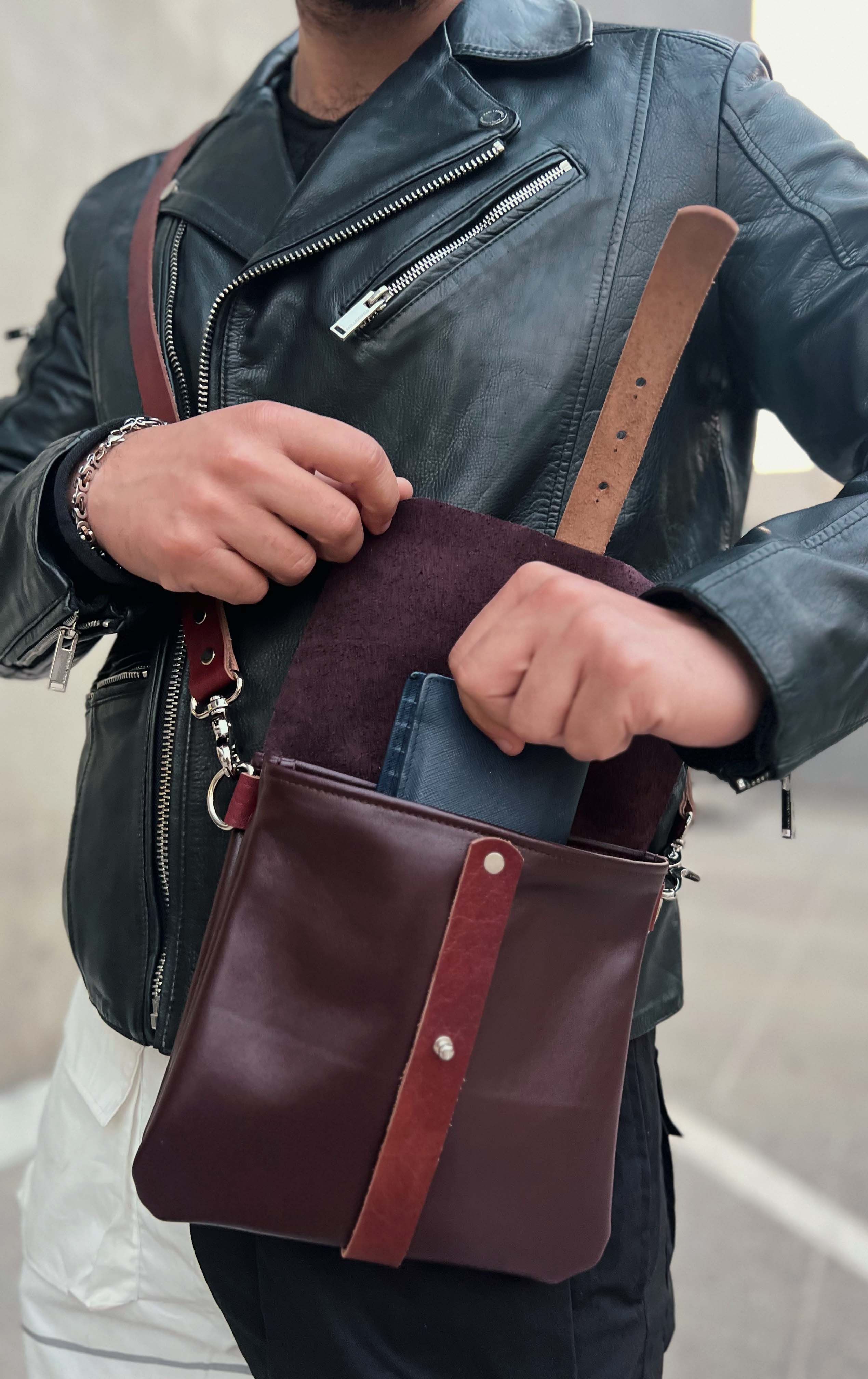 The Hustler - Leather Cross body Bag
