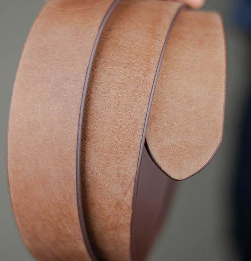 The Guapo - Leather Belt - Almond