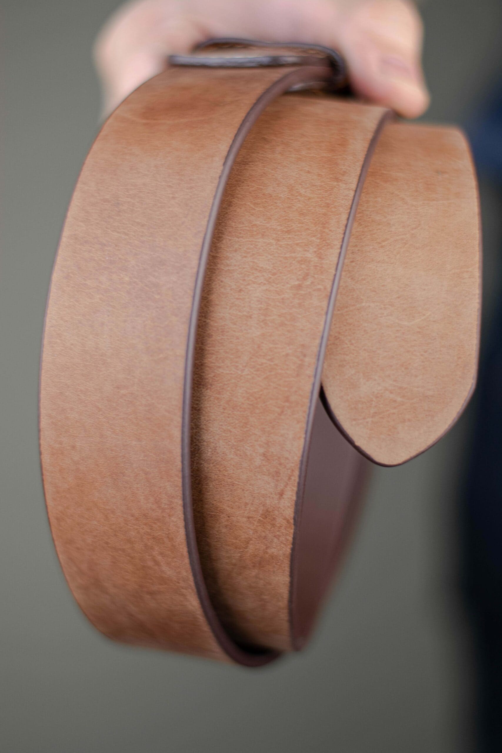 The Guapo - Leather Belt - Almond