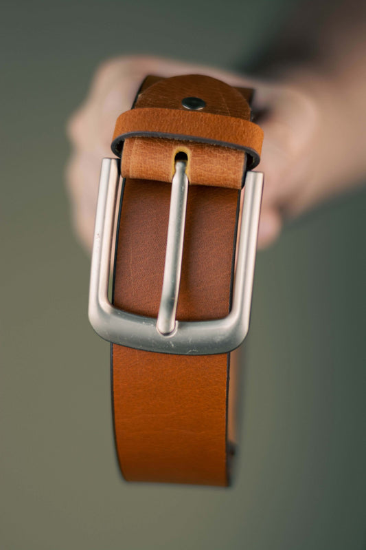 The Mylan - Leather Belt - Light Brown